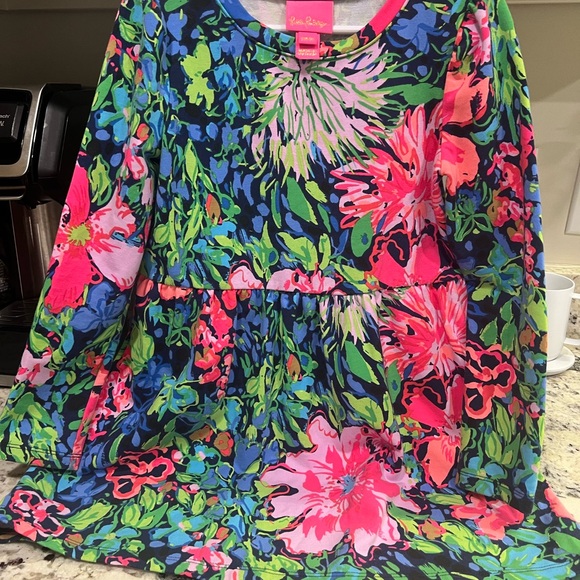 Lily Pulitzer girls size S (4-5) dress and Rare mommy’s matching jacket size S - Picture 8 of 10